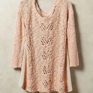 Knitted & Knotted Pink Sylt Pointelle Sweater M